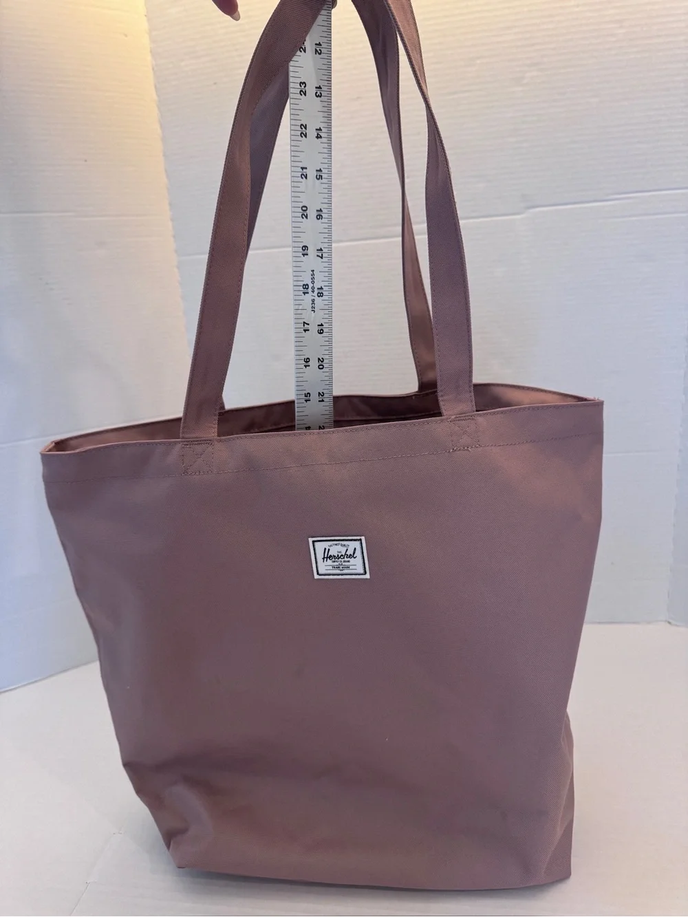 Herschel Supply Co. Mica Tote Zippered Shoulder Bag Carry All Travel Ash Rose